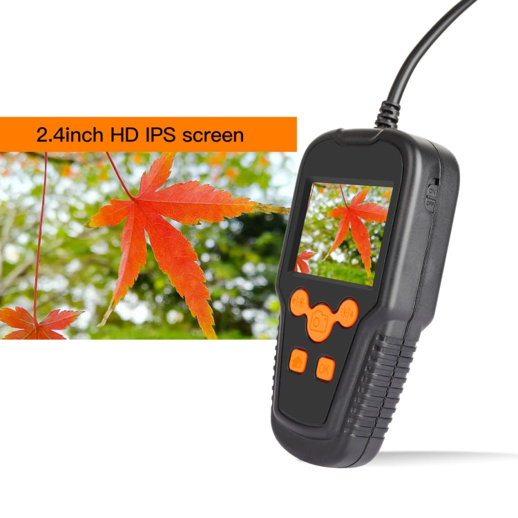 P60A 8mm 1080P 2.4 inch IPS Screen IP68 Waterproof HD Digital Endoscope, 8mm 2m Hard Cable, 8mm 5m Hard Cable, 8mm 10m Hard Cable