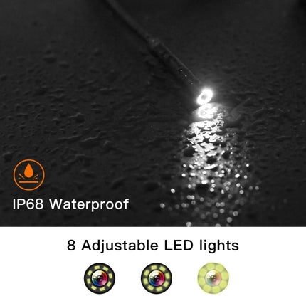 P60A 3.9mm 1080P 2.4 inch IPS Screen IP68 Waterproof HD Digital Endoscope, 3.9mm 2m Hard Cable, 3.9mm 5m Hard Cable, 3.9mm 10m Hard Cable