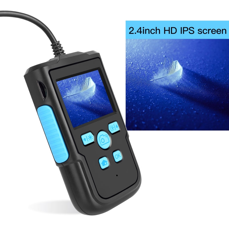 P60B 8mm 1080P 2.4 inch IPS Screen IP68 Waterproof HD Digital Endoscope, 8mm 2m Hard Cable, 8mm 5m Hard Cable, 8mm 10m Hard Cable