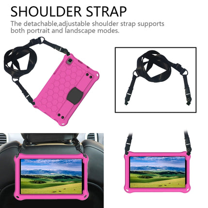 Honeycomb Design EVA + PC Four Corner Shockproof Protective Case with Strap, For Samsung Galaxy Tab A7 Lite 8.7 (2021) T220/T225, For Samsung Galaxy Tab A 8.0 & S Pen (2019) P200/P205, For Samsung Galaxy Tab A 8.0 & S Pen (2019)P200/P205