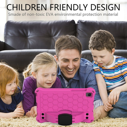 Honeycomb Design EVA + PC Four Corner Shockproof Protective Case with Strap, For Samsung Galaxy Tab A7 Lite 8.7 (2021) T220/T225, For Samsung Galaxy Tab A 8.0 & S Pen (2019) P200/P205, For Samsung Galaxy Tab A 8.0 & S Pen (2019)P200/P205
