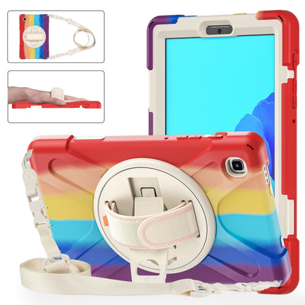 Silicone + PC Protective Case with Holder & Shoulder Strap, For Samsung Galaxy Tab A7 Lite T220 / T225