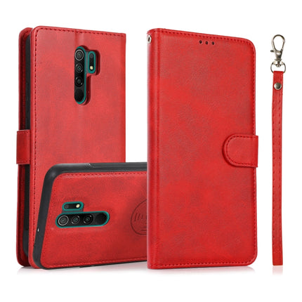 For Xiaomi Redmi 9 Calf Texture 2 in 1 Detachable Magnetic Back Cover Horizontal Flip Leather Case with Holder & Card Slots & Wallet & Photo Frame, For Xiaomi Redmi 9A, For Xiaomi Redmi 9