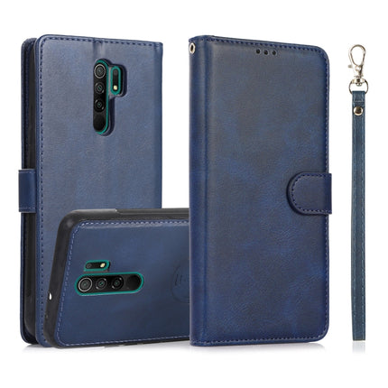 For Xiaomi Redmi 9 Calf Texture 2 in 1 Detachable Magnetic Back Cover Horizontal Flip Leather Case with Holder & Card Slots & Wallet & Photo Frame, For Xiaomi Redmi 9A, For Xiaomi Redmi 9
