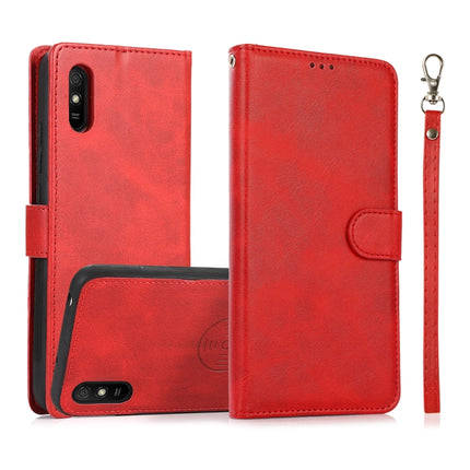 For Xiaomi Redmi 9 Calf Texture 2 in 1 Detachable Magnetic Back Cover Horizontal Flip Leather Case with Holder & Card Slots & Wallet & Photo Frame, For Xiaomi Redmi 9A, For Xiaomi Redmi 9