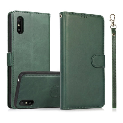 For Xiaomi Redmi 9 Calf Texture 2 in 1 Detachable Magnetic Back Cover Horizontal Flip Leather Case with Holder & Card Slots & Wallet & Photo Frame, For Xiaomi Redmi 9A, For Xiaomi Redmi 9