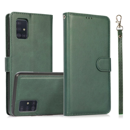 Calf Texture 2 in 1 Detachable Magnetic Back Cover Horizontal Flip Leather Case with Holder & Card Slots & Wallet & Photo Frame, For Samsung Galaxy A51 5G, For Samsung Galaxy A52 5G / 4G, For Samsung Galaxy A70, For Samsung Galaxy A71