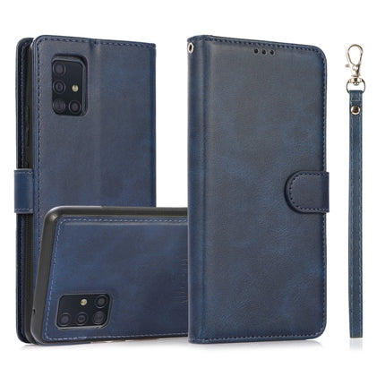 Calf Texture 2 in 1 Detachable Magnetic Back Cover Horizontal Flip Leather Case with Holder & Card Slots & Wallet & Photo Frame, For Samsung Galaxy A51 5G, For Samsung Galaxy A52 5G / 4G, For Samsung Galaxy A70, For Samsung Galaxy A71