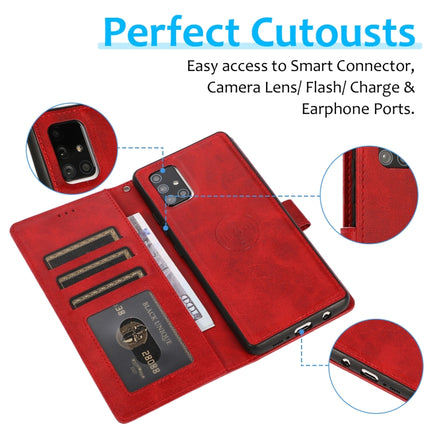 Calf Texture 2 in 1 Detachable Magnetic Back Cover Horizontal Flip Leather Case with Holder & Card Slots & Wallet & Photo Frame, For Samsung Galaxy A71 5G, For Samsung Galaxy A72 5G / 4G, For Samsung Galaxy Note20 Ultra, For Samsung Galaxy Note9