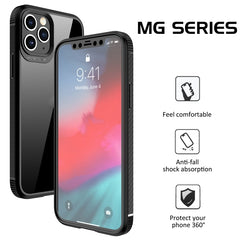 iPAKY MG Series Carbon Fiber Texture Shockproof TPU+ Transparent PC Case, For iPhone 11, For iPhone 11 Pro, For iPhone 11 Pro Max, For iPhone 12 mini, For iPhone 12 / 12 Pro