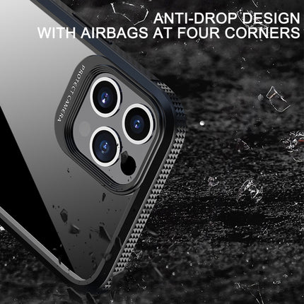 iPAKY MG Series Carbon Fiber Texture Shockproof TPU+ Transparent PC Case, For iPhone 12 / 12 Pro, For iPhone XS Max