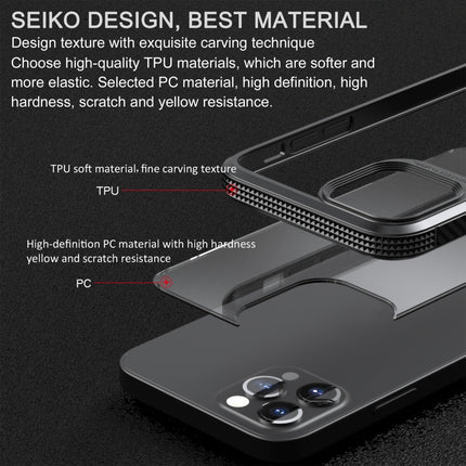 iPAKY MG Series Carbon Fiber Texture Shockproof TPU+ Transparent PC Case, For iPhone 12 / 12 Pro, For iPhone XS Max
