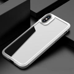 Funda de PC transparente a prueba de golpes con textura de fibra de carbono de la serie iPAKY MG para iPhone 12 Pro Max, iPhone XS/X, iPhone XR, iPhone XS Max