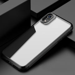 Funda de PC transparente a prueba de golpes con textura de fibra de carbono de la serie iPAKY MG para iPhone 12 Pro Max, iPhone XS/X, iPhone XR, iPhone XS Max