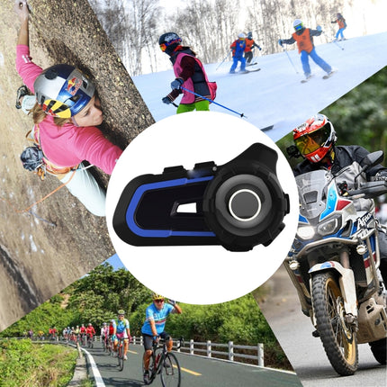 WUPP Bluetooth 5.1 S2 Motorcycle Helmet Full Duplex Bluetooth Intercom Headset Earphone