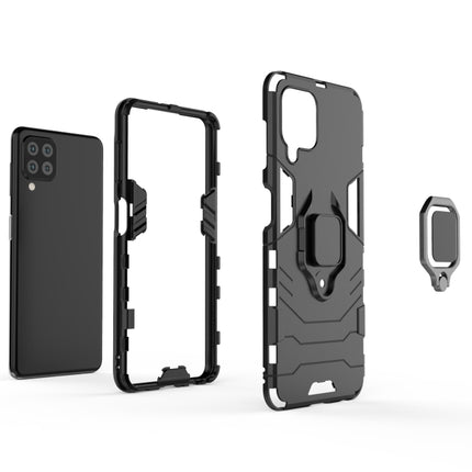 Shockproof PC + TPU Protective Case with Magnetic Ring Holder, For Samsung Galaxy A22 4G