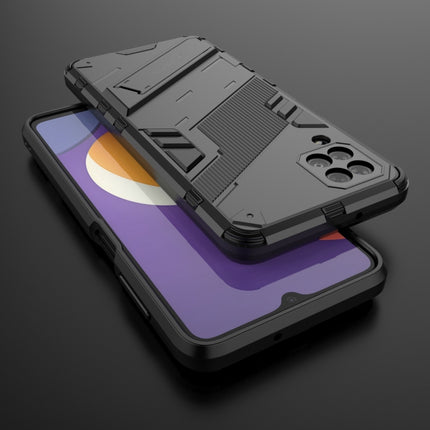 Punk Armor 2 in 1 PC + TPU Shockproof Case with Invisible Holder, For Samsung Galaxy M12