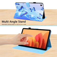 Horizontale Klapphülle aus Leder mit Tiermuster, Halterung &amp; Kartenfächern &amp; Bilderrahmen &amp; Schlaf-/Weckfunktion, für Samsung Galaxy Tab A7 10.4 2020 SM-T500 / SM-T505, für Samsung Galaxy Tab S6 Lite SM-P610 / SM-P615
