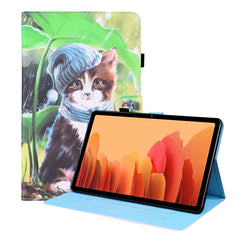 Horizontale Klapphülle aus Leder mit Tiermuster, Halterung &amp; Kartenfächern &amp; Bilderrahmen &amp; Schlaf-/Weckfunktion, für Samsung Galaxy Tab A7 10.4 2020 SM-T500 / SM-T505, für Samsung Galaxy Tab S6 Lite SM-P610 / SM-P615