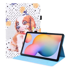 Horizontale Klapphülle aus Leder mit Tiermuster, Halterung &amp; Kartenfächern &amp; Bilderrahmen &amp; Schlaf-/Weckfunktion, für Samsung Galaxy Tab A7 10.4 2020 SM-T500 / SM-T505, für Samsung Galaxy Tab S6 Lite SM-P610 / SM-P615