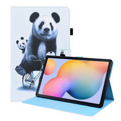 Horizontale Klapphülle aus Leder mit Tiermuster, Halterung &amp; Kartenfächern &amp; Bilderrahmen &amp; Schlaf-/Weckfunktion, für Samsung Galaxy Tab A7 10.4 2020 SM-T500 / SM-T505, für Samsung Galaxy Tab S6 Lite SM-P610 / SM-P615
