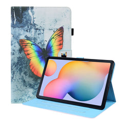 Horizontale Klapphülle aus Leder mit Tiermuster, Halterung &amp; Kartenfächern &amp; Bilderrahmen &amp; Schlaf-/Weckfunktion, für Samsung Galaxy Tab A7 10.4 2020 SM-T500 / SM-T505, für Samsung Galaxy Tab S6 Lite SM-P610 / SM-P615