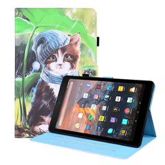 Horizontale Klapphülle aus Leder mit Tiermuster, Halterung &amp; Kartenfächern &amp; Bilderrahmen &amp; Schlaf-/Weckfunktion, für Samsung Galaxy Tab A7 10.4 2020 SM-T500 / SM-T505, für Samsung Galaxy Tab S6 Lite SM-P610 / SM-P615
