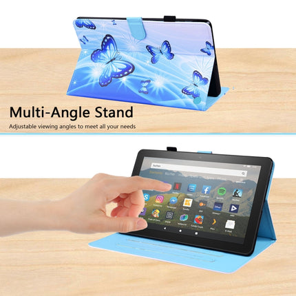 Horizontale Klapphülle aus Leder mit Tiermuster, Halterung &amp; Kartenfächern &amp; Bilderrahmen &amp; Schlaf-/Weckfunktion, für Amazon Fire HD 10 2021, für Amazon Kindle Paperwhite 4 / 3 / 2 / 1, für Amazon Kindle Fire 7, für iPad 9.7 2018 / 2017