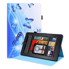 Horizontale Klapphülle aus Leder mit Tiermuster, Halterung &amp; Kartenfächern &amp; Bilderrahmen &amp; Schlaf-/Weckfunktion, für Amazon Fire HD 10 2021, für Amazon Kindle Paperwhite 4 / 3 / 2 / 1, für Amazon Kindle Fire 7, für iPad 9.7 2018 / 2017