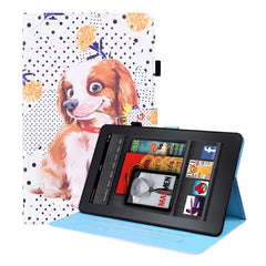 Horizontale Klapphülle aus Leder mit Tiermuster, Halterung &amp; Kartenfächern &amp; Bilderrahmen &amp; Schlaf-/Weckfunktion, für Amazon Fire HD 10 2021, für Amazon Kindle Paperwhite 4 / 3 / 2 / 1, für Amazon Kindle Fire 7, für iPad 9.7 2018 / 2017