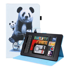 Horizontale Klapphülle aus Leder mit Tiermuster, Halterung &amp; Kartenfächern &amp; Bilderrahmen &amp; Schlaf-/Weckfunktion, für Amazon Fire HD 10 2021, für Amazon Kindle Paperwhite 4 / 3 / 2 / 1, für Amazon Kindle Fire 7, für iPad 9.7 2018 / 2017