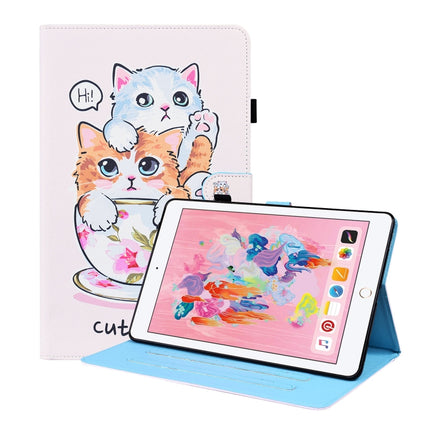 Funda de cuero con tapa horizontal con diseño de animales, soporte, ranuras para tarjetas, marco de fotos y función de suspensión/activación, para iPad Mini 5/4/3/2/1, para iPad Pro de 11 pulgadas 2021/2020 y Air 2020 10.9