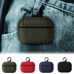 Business Cloth Earphone Protective Case with Hook, For AirPods 1 / 2, For AirPods Pro