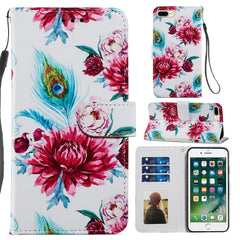 Painted Pattern Horizontal Flip Leather Case with Holder & Card Slots & Photo Frame, For iPhone 8 Plus & 7 Plus, For iPhone 11 Pro Max, For iPhone 11 Pro