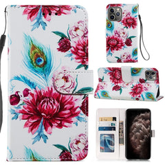 Painted Pattern Horizontal Flip Leather Case with Holder & Card Slots & Photo Frame, For iPhone 8 Plus & 7 Plus, For iPhone 11 Pro Max, For iPhone 11 Pro