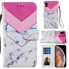 Painted Pattern Horizontal Flip Leather Case with Holder & Card Slots & Photo Frame, For iPhone X / XS, For iPhone XS Max, For iPhone 12 / 12 Pro