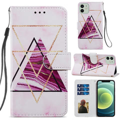 Painted Pattern Horizontal Flip Leather Case with Holder & Card Slots & Photo Frame, For iPhone X / XS, For iPhone XS Max, For iPhone 12 / 12 Pro