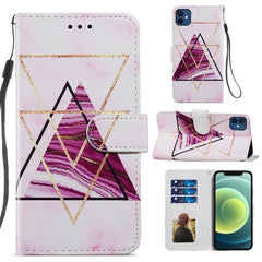 Painted Pattern Horizontal Flip Leather Case with Holder & Card Slots & Photo Frame, For iPhone 12 mini, For iPhone 11