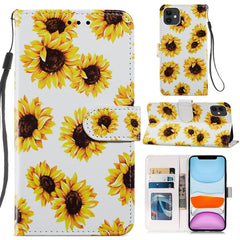 Painted Pattern Horizontal Flip Leather Case with Holder & Card Slots & Photo Frame, For iPhone 12 mini, For iPhone 11