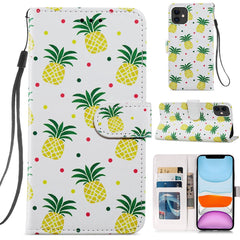 Painted Pattern Horizontal Flip Leather Case with Holder & Card Slots & Photo Frame, For iPhone 12 mini, For iPhone 11