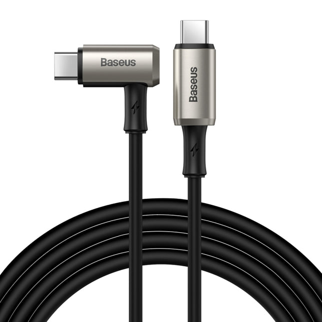 Baseus CATPN-01 100W 5A PD3.1 Gen2 USB-C / Typ-C auf USB-C / Typ-C HD Gleicher Bildschirm Koaxial Hammerkabel, Kabellänge: 1,5m