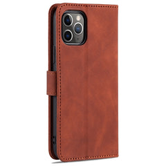 AZNS Skin Feel Kalbsleder-Horizontal-Flip-Schutzhülle mit Kartenfächern &amp; Halter &amp; Geldbörse, für iPhone 11 Pro, für iPhone 11, für iPhone 11 Pro Max, für iPhone XS / X, für iPhone XS Max, für iPhone XR