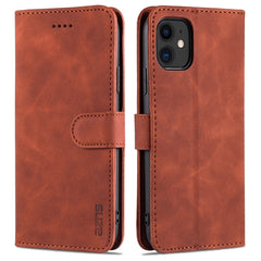 AZNS Skin Feel Kalbsleder-Horizontal-Flip-Schutzhülle mit Kartenfächern &amp; Halter &amp; Geldbörse, für iPhone 11 Pro, für iPhone 11, für iPhone 11 Pro Max, für iPhone XS / X, für iPhone XS Max, für iPhone XR