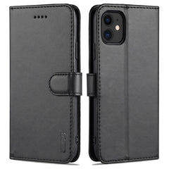 AZNS Skin Feel Kalbsleder-Horizontal-Flip-Schutzhülle mit Kartenfächern &amp; Halter &amp; Geldbörse, für iPhone 11 Pro, für iPhone 11, für iPhone 11 Pro Max, für iPhone XS / X, für iPhone XS Max, für iPhone XR