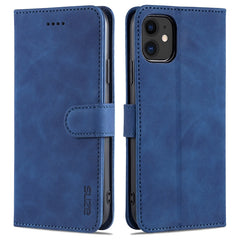 AZNS Skin Feel Kalbsleder-Horizontal-Flip-Schutzhülle mit Kartenfächern &amp; Halter &amp; Geldbörse, für iPhone 11 Pro, für iPhone 11, für iPhone 11 Pro Max, für iPhone XS / X, für iPhone XS Max, für iPhone XR