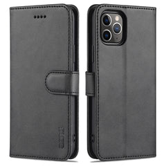 AZNS Skin Feel Kalbsleder-Horizontal-Flip-Schutzhülle mit Kartenfächern &amp; Halter &amp; Geldbörse, für iPhone 11 Pro, für iPhone 11, für iPhone 11 Pro Max, für iPhone XS / X, für iPhone XS Max, für iPhone XR