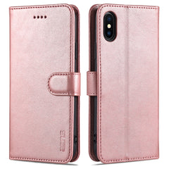 AZNS Skin Feel Kalbsleder-Horizontal-Flip-Schutzhülle mit Kartenfächern &amp; Halter &amp; Geldbörse, für iPhone 11 Pro, für iPhone 11, für iPhone 11 Pro Max, für iPhone XS / X, für iPhone XS Max, für iPhone XR