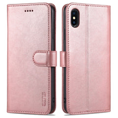 AZNS Skin Feel Kalbsleder-Horizontal-Flip-Schutzhülle mit Kartenfächern &amp; Halter &amp; Geldbörse, für iPhone 11 Pro, für iPhone 11, für iPhone 11 Pro Max, für iPhone XS / X, für iPhone XS Max, für iPhone XR