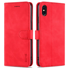 AZNS Skin Feel Kalbsleder-Horizontal-Flip-Schutzhülle mit Kartenfächern &amp; Halter &amp; Geldbörse, für iPhone 11 Pro, für iPhone 11, für iPhone 11 Pro Max, für iPhone XS / X, für iPhone XS Max, für iPhone XR