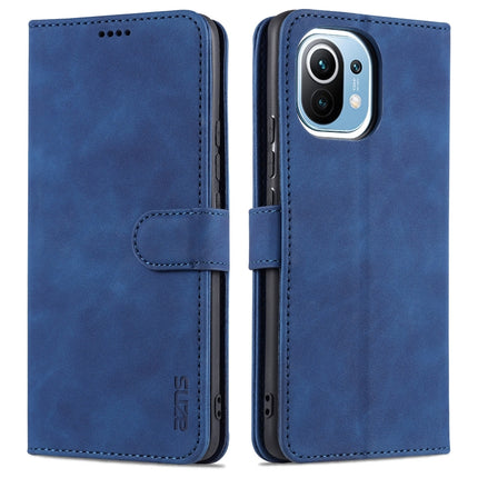 AZNS Skin Feel Calf Texture Horizontal Flip Leather Case with Card Slots & Holder & Wallet, For Xiaomi Mi 11, For vivo Y73s / S7e, For OPPO A15 / A35 4G